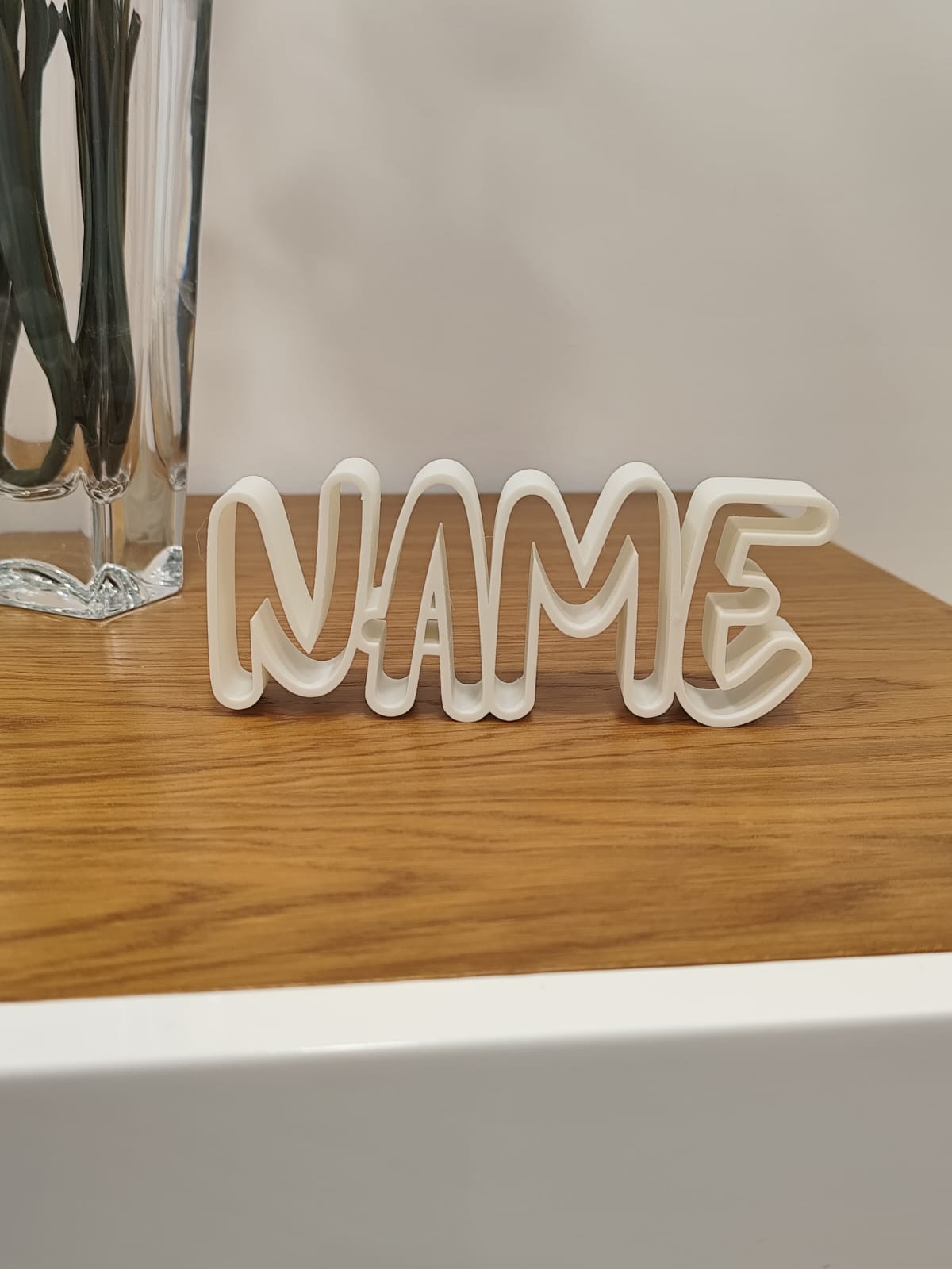 Placa de Nome Personalizada 1 Nome