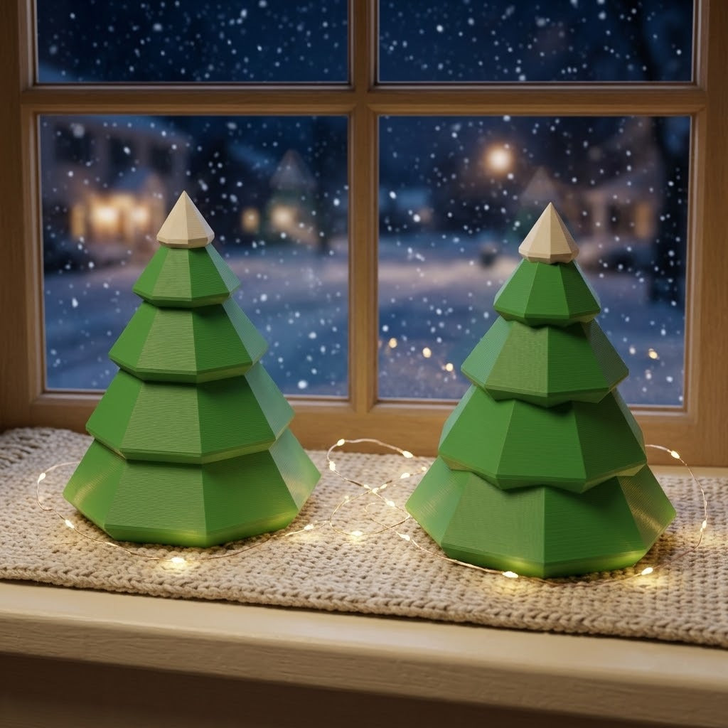 Árvore de Natal de pé, LOWPOLI