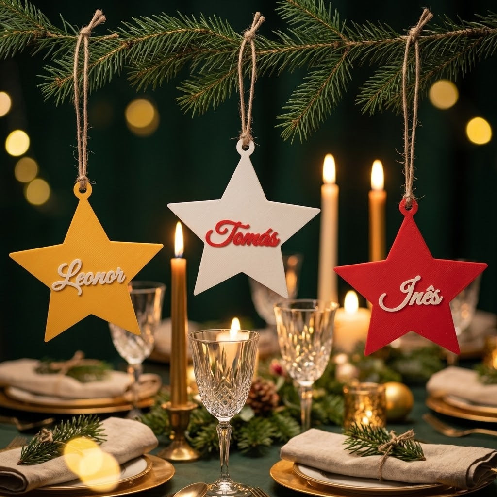 Estrela de Natal com nome, LOWPOLI