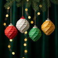 Bolas de Natal facetadas, LOWPOLI
