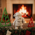 Pai Natal impresso em 3D, LOWPOLI