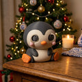 Pinguim de Natal impresso em 3D, LOWPOLI