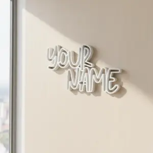 Personalized 3D Big Nameplate | Custom Name Sign | Wall Decor | Eco-Friendly PLA
