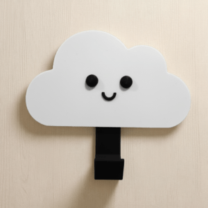 Cloud Smile Hook | Decorative Wall Hook | Cute Home Decor | PLA
